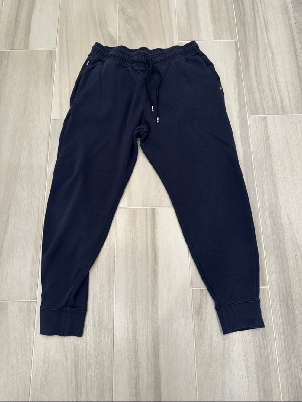 Tommy John Size Large Navy Elastic Waist Jogger Sweatpants